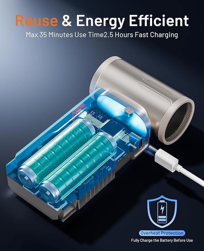 F91 Super Power Cordless Air Duster-110000RPM Electric Air Duster,5-Gear Adjustable Compressed air Duster,Rechargeable Brushless Motor Durable Blower for Computer, House and Car