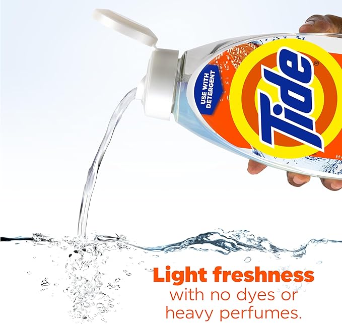 Tide Deep Cleansing Fabric Rinse with 3X Odor Power, Spring Meadow, 48 oz