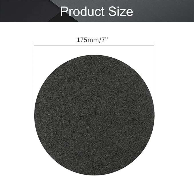 Utoolmart 7 Inch Scrubber Scouring Pads 1000 Grits Drill Brush Scuffing Disc Surface Conditioning Disc Tile Scrubber Cleaning Tool 8Pcs