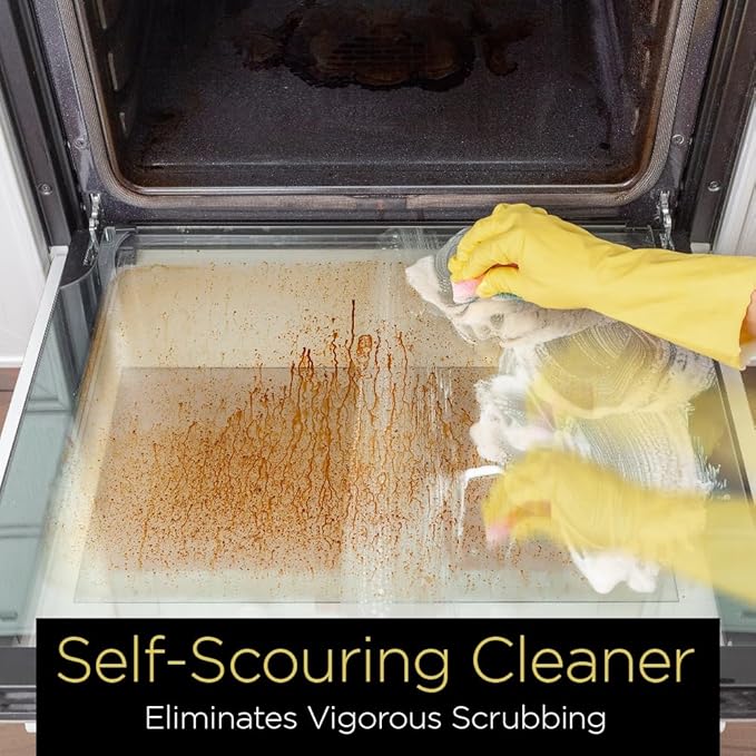 Fuller Brush Self-Scouring Oven Cleaner - Spray On Heavy Duty Cleaner for Ovens Broilers and Barbecue Grills Efficiently Cuts Through Grease Grime Spills and Splatters with Minimal Scrubbing