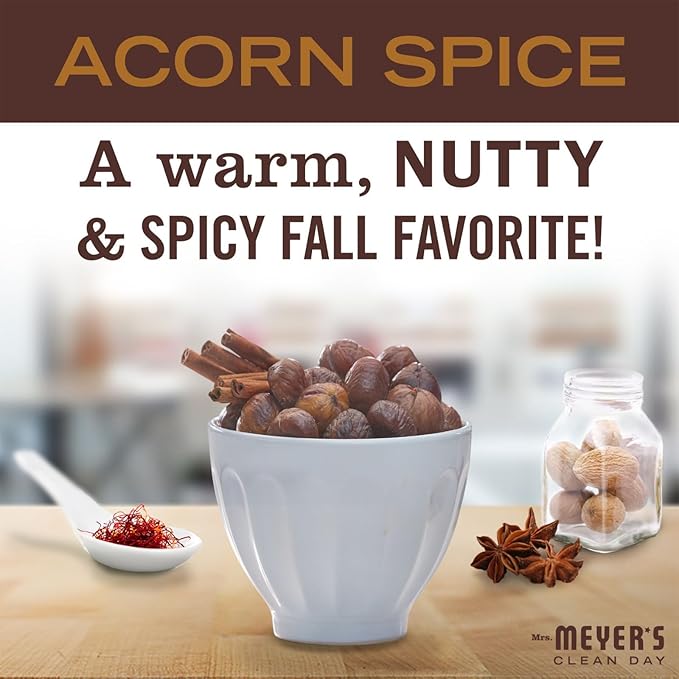 Mrs. MEYER'S CLEAN DAY Multi-Surface Cleaner 3 Pack Variety 16 OZ Each, 1 CT (Acorn Spice + Apple Cider + Fall Leaves)