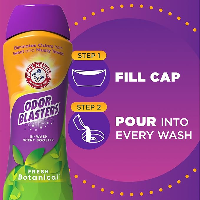 ARM & HAMMER Odor Blasters In-Wash Scent Booster, Fresh Botanical, 24 Oz
