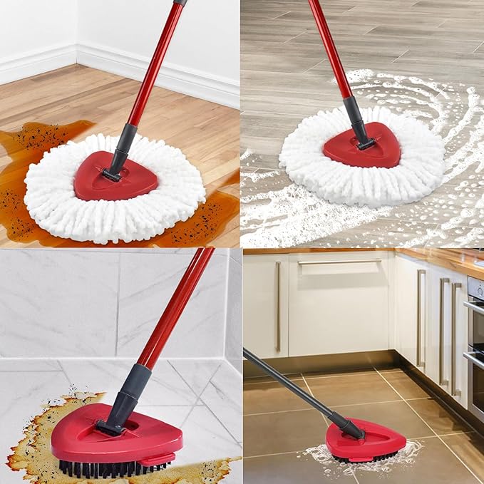 7-Pack Mop Heads Replacements for Ocedar EasyWring 1 Tank,Microfiber Spin Mop Refills, Deep Cleaning, Easy to Replace, Machine Washable