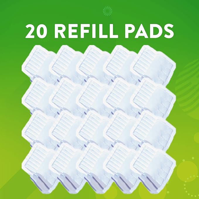 Scrubbing Bubbles Flushable Toilet Bowl Wand Cleaner Refills, Fresh Brush Cleaner Toilet Refill Pads, Removes Limescale & Odors, Citrus Scent,20 Count (Pack of 4)