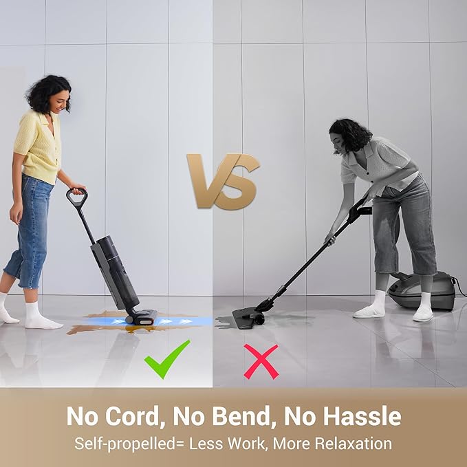 DREAME G10 Cordless Vacuum Mop with Self-Cleaning, Dual Tank Design, All in One Wet Dry Vacuum Cleaner, Up to 30 Mins Runtime, Cordless Floor Washer for Hard Floors