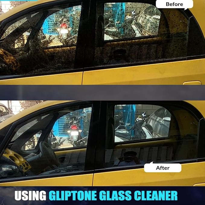 Gliptone Streak Free Glass and Window Cleaner, Ready-To-Use with Anti Static Formula, Repels Lint & Dust. Safe for all Glass and Hard Surface Applications (22 Fl Oz)