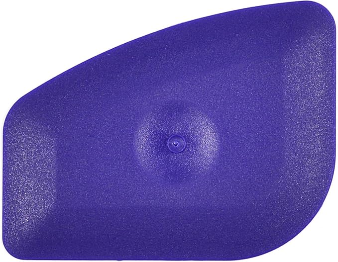 Small Handy Plastic Scraper Flexible Card Round Edge for Home Universal Cleaning Squeegee, Pack of 4