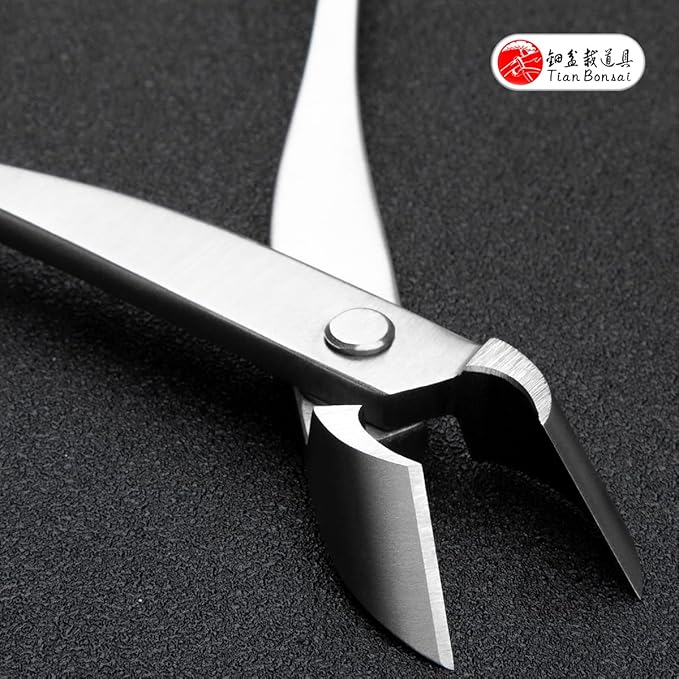 Straight Narrow Edge Cutter Professional Grade Branch Cutter Alloy Steel Bonsai Tools Equip With Tool Bag (MT-SE-185N Designed For Small Size Bonsai Trees)