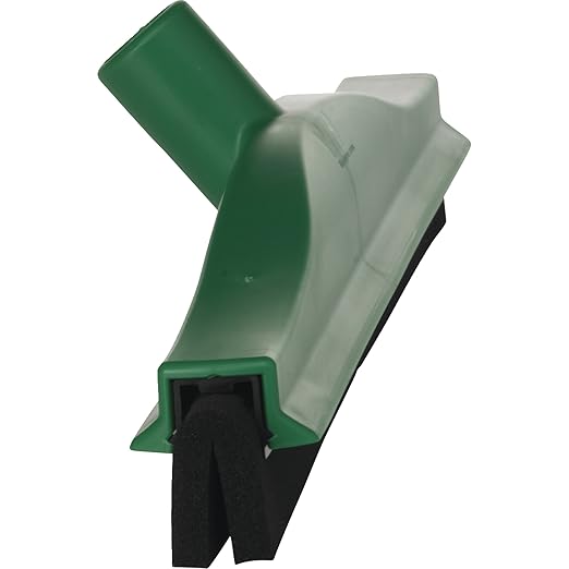 Vikan 77522 Squeegee,Fixed Head,Bench,16",PP/RB,Green