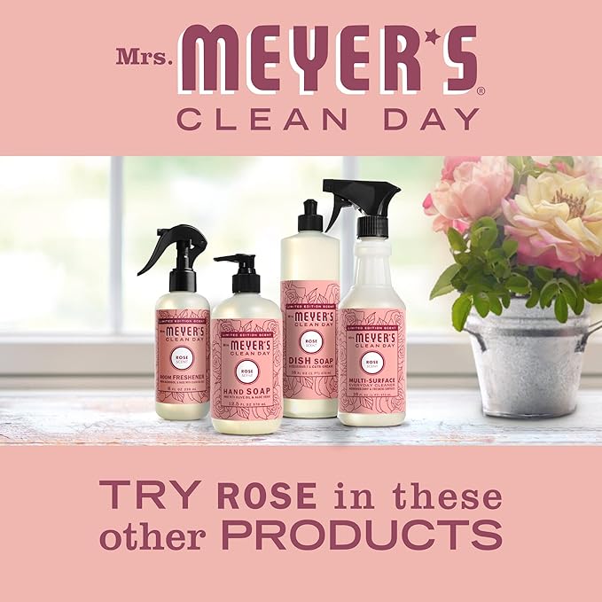 Mrs. MEYER'S CLEAN DAY All-Purpose Cleaner Spray, Limited Edition Rose, 16 fl. oz - Pack of 6