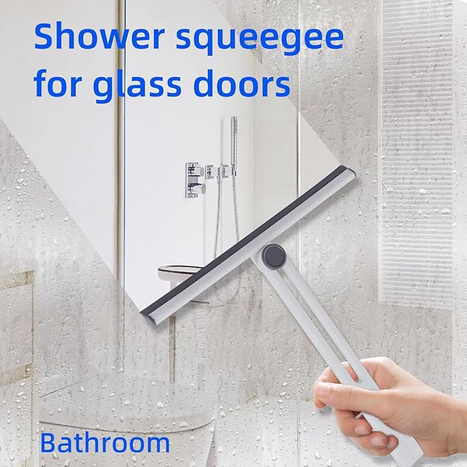 Small Squeegee,Shower Squeegee for Glass Doors,Bathroom Squeegee for Shower Glass,Window Cleaning