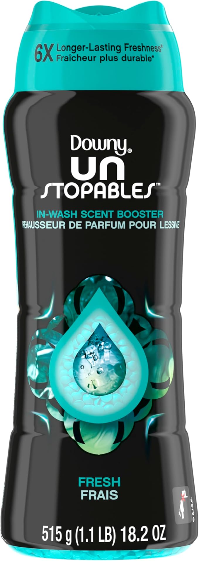 Downy Unstopables In-Wash Laundry Scent Booster Beads, Fresh, 18.2 oz