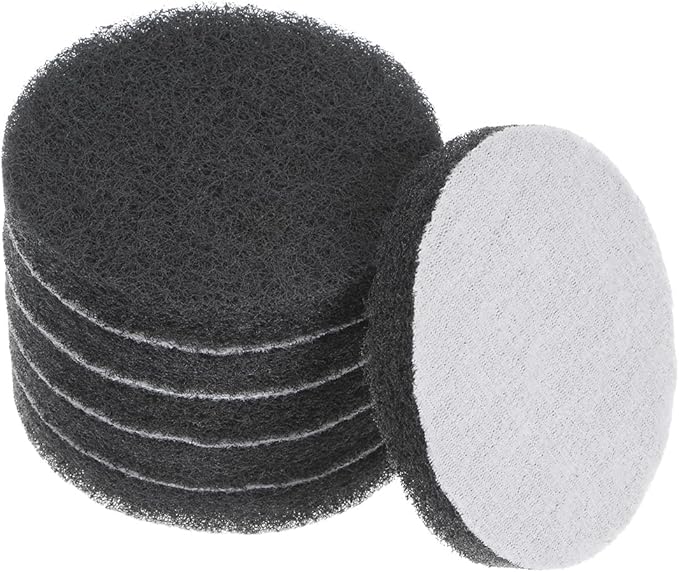 HARFINGTON 6pcs Drill Power Brush 3 inch Tile Scrubber Scouring Pads 800-1000 Grit for Bathroom Kitchen Household Cleaning