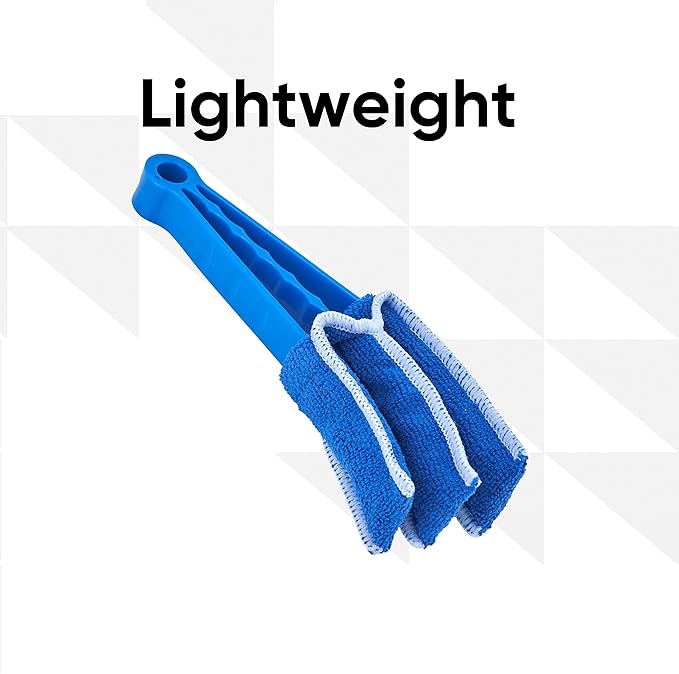 Blind Cleaner Duster Tool, Fan Blade Cleaner, Air Duct Cleaning Tools, Blue Window Blinds Cleaner with Microfiber Sleeve for Fans, Window Blinds, Vents, Shutters…(3 Pack -Superio)