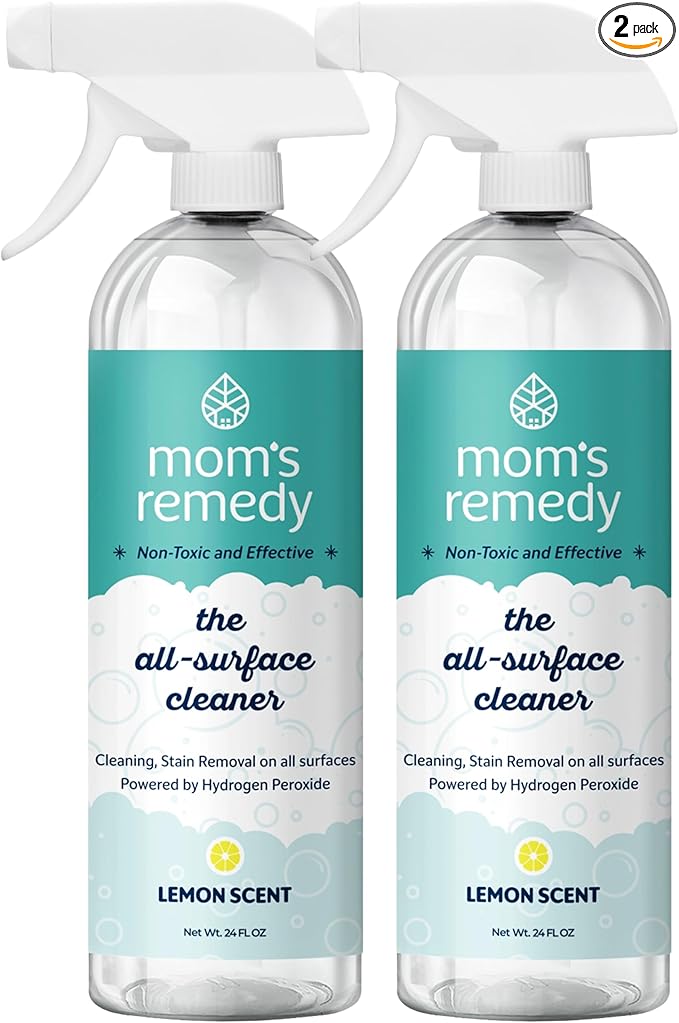 MOMREMEDY Hydrogen Peroxide All Purpose Cleaning Spray | Multipurpose Home Cleaner | Fabric and Laundry Stain Remover | All Surface Kitchen and Bathroom | Non Toxic