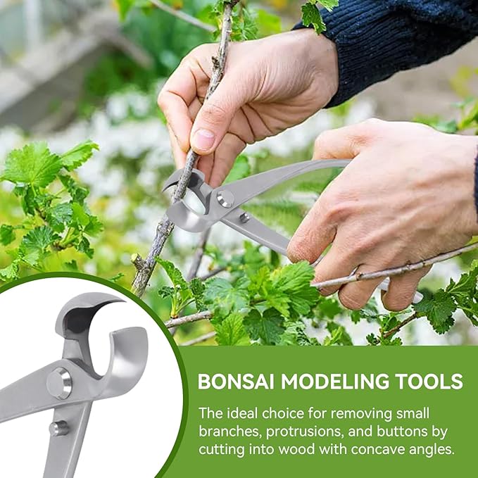 Bonsai Tools Concave Cutter Knob Cutter 180 mm BonsaiCutters Branch Cutter Bonsai Scissor Tree Clippers Pruning BonsaiTrimmer Gardening Tools