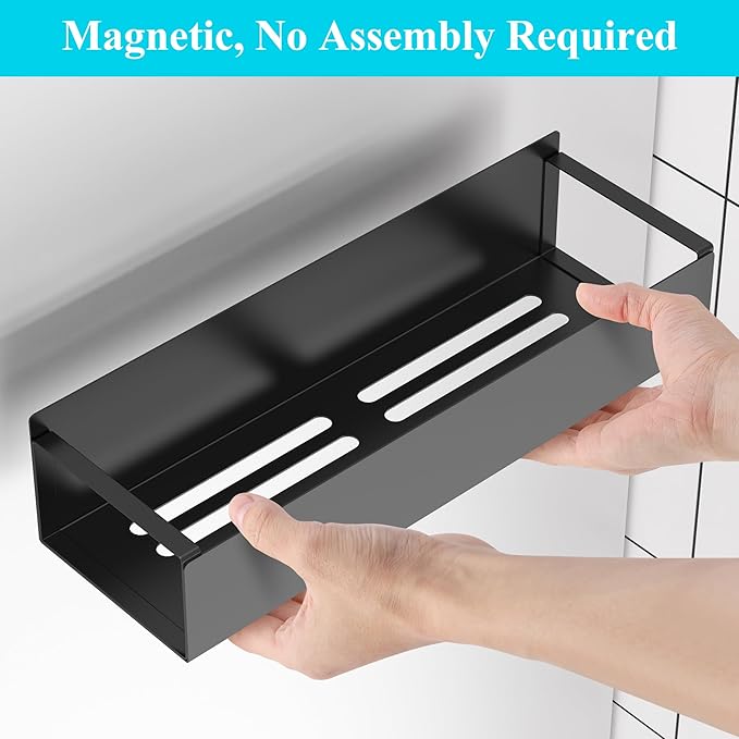 Metal Magnetic Water Bottle Holder for Refrigerator, Cup Holder Organizer for Stanley and Tumbler for Kitchen, 3 Pack, Jet Black