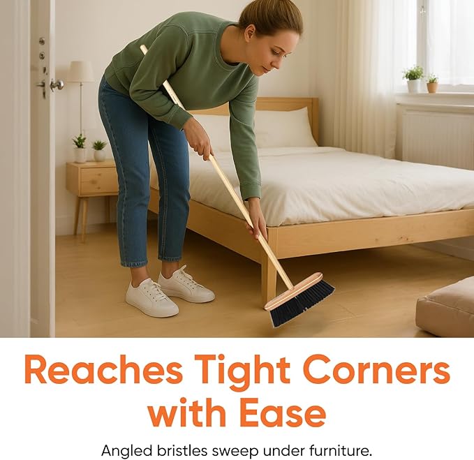 Superio Home, Kitchen Broom Head - Household Easy Sweeping Broom - Tampico/Synthetic Bristles - All Purpose