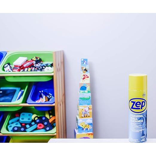 Zep Carpet Shampoo Concentrate and Foaming Wall Cleaner Bundle - 1 Gallon and 18 oz