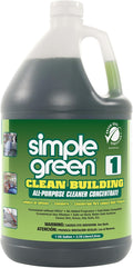 Simple Green Industrial SMP11001 Clean Building All-Purpose Cleaner Concentrate, 1gal Bottle