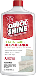 Quick Shine Multi Surface Deep Floor Cleaner and Remover 27oz | Removes Wax Build-Up, Revitalizes Floors & Cleans Grout | Use on Hardwood, Laminate, LVT, Tile and Stone | Pro-Level Cleaning