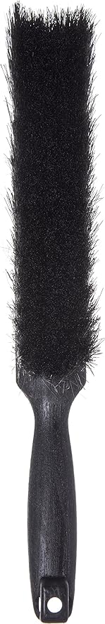 SPARTA Flo-Pac Counter Brush, Bench Brush, Dustpan Brush with Long Lasting for Counters, Floors, And Fireplace, 8 Inches, Black