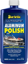 STAR BRITE Ultimate Aluminum Polish – Adds a Deep Protective Shine, Removes Light Oxidation, and Helps Preserve Restored Finishes – Marine Grade for Pontoons, Jon Boats & Canoes