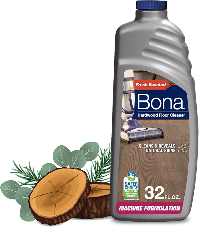 Bona® Hardwood Floor Cleaner - Hard-Floor Cleaning Machine Formulation - 32 fl oz - Cedar Wood