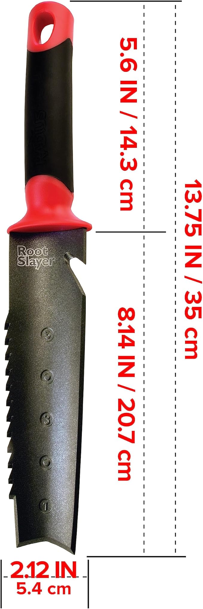Root Slayer 16211, Soil Knife, Red