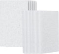 Restaurantware RW Clean 6 Inch x 3.5 Inch x 5.4 Inch Scouring Pads 1 With Handle Scrub Pads - Non Abrasive Heavy Duty White Nylon Scrub Pads For Cleaning For Cleaning Or Scrubbing