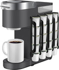 K Cup Holder for Keurig: Coffee Pod Holder for Counter Small Space - Kcup holder for Wall Mount (4, Black)