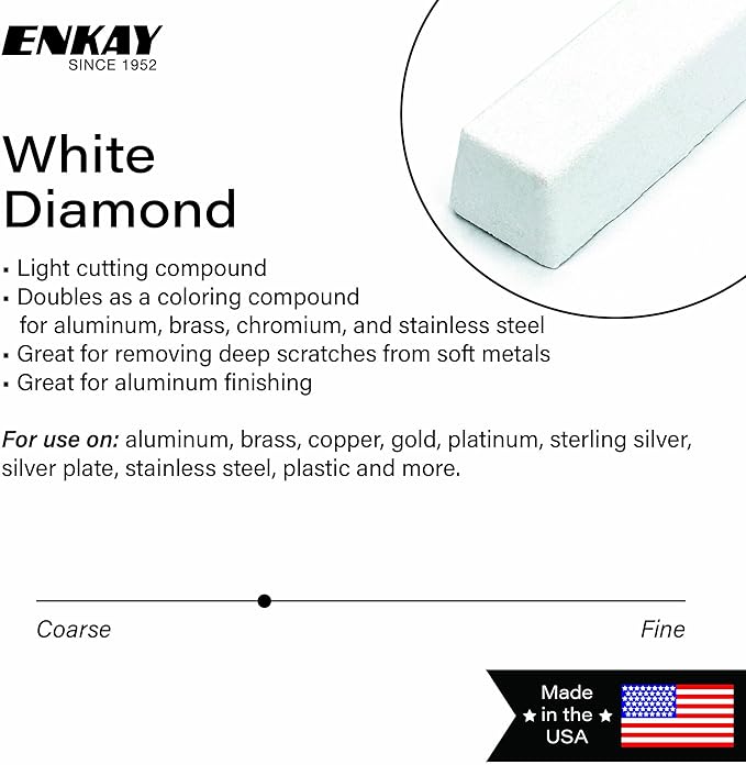 ENKAY - White Diamond Polishing Compound, 1 Lb. (U.S. Made)
