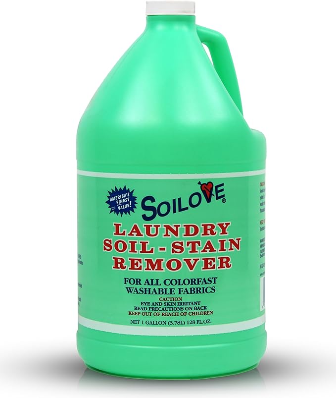 SOILOVE 22oz (1 pack) + Soilove 128oz (1 pack) Laundry Spot Remover for clothes– Powerful Triple-Acting formula Clings, Penetrates and Lifts everyday tough stains - Prewash for Clothes