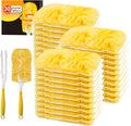 Duster Refill Compatible with Swiffer Duster, 30 Count Heavy Duty Duster Refills Kit for Cleaning Dusting, Multi Surface 360 Feather Duster Disposable Refills, with 1 Handle