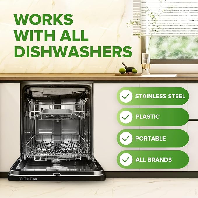 Renuv® Dishwasher Cleaner + Coffee Maker Cleaner Bundle - Heavy Duty Kitchen Appliance Deep Cleaning, Descaling, (12 Tablets of each)