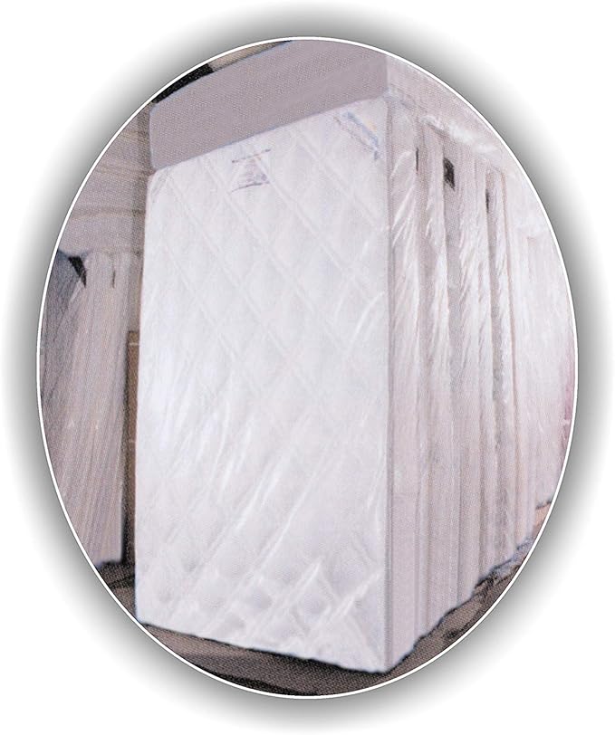 Aluf Plastics High Performance 2.5 Mil (eq) Clear Mattress Full Bag - 66" x 90" (Pack of 30)