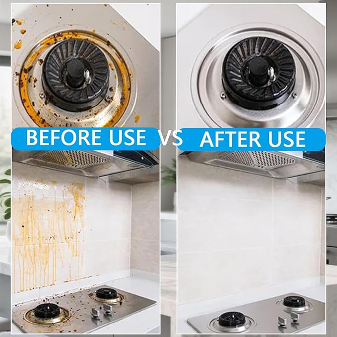 Heavy Duty Degreaser,New Upgrade Kitchen Heavy Duty Cleaner Spray Portable Degreasing Spray, All-Purpose Kitchen Pots and Pan Cleaner for Appliances Countertops Range Hoods (2, White)