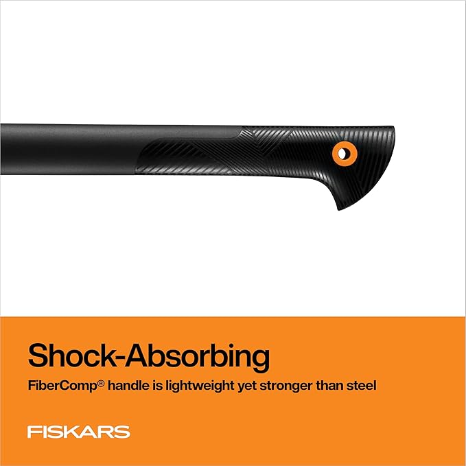 Fiskars 28" Chopping Axe, Ultra-Sharp Blade for Kindling with Ease, Weight Balanced, Garden and Outdoor Gear, 3.5 pounds, Black