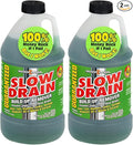 Instant Power Slow Drain Build Up Remover – Prevents Clogs, Ends Slow Drains for Sinks,Tubs, Showers, Toilets, Disposals, RVs, 2 Liters (Pack of 2)