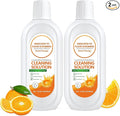 Floor Cleaning Solution Compatible with Tineco – Orange Floor Cleaner – Long-Lasting, Subtle Fruit Scent– For All Cordless Wet/Dry Vacuum Mop Cleaner & Robot Vacuums with Mopping (2 Bottle)