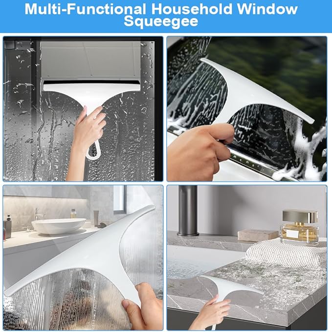 2025 New Magnetic Windshield Cleaner Tool Set, SEILETOO Car Window Cleaner Magnetic Tool, Double-Sided Window Cleaner Glass Wiper for High Rise Car Glazed