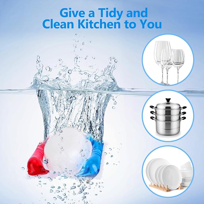 32 Count Dishwasher Pods, No Pre-Rinse Dishwasher Detergent Soap On Stain and Grease, Leaving a Virtually Spotless Shine,Dishwasher Detergent for Deep Cleaning