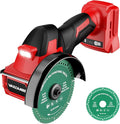 Cordless Cut Off Tool Compatible with Milwaukee 18V Battery, 18,000 RPM Brushless Motor, 4" Blades (2pcs) with Dust Cover, 1.2mm Max Blade Thickness for Wood/Metal/Plastic【BATTERIES NOT INCLUDED】