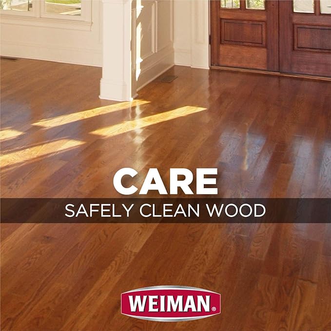 Weiman Hardwood Floor Cleaner – Surface Safe, No Harsh Scent, Safe for Use Around Kids and Pets, Residue Free – 27 oz. Trigger