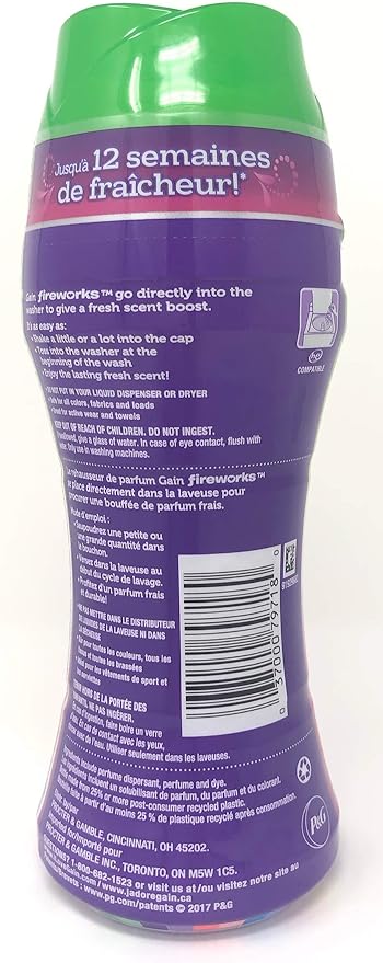 Gain Fireworks in-Wash Scent Booster Beads, Moonlight Breeze, 7.2 oz (Pack of 2)