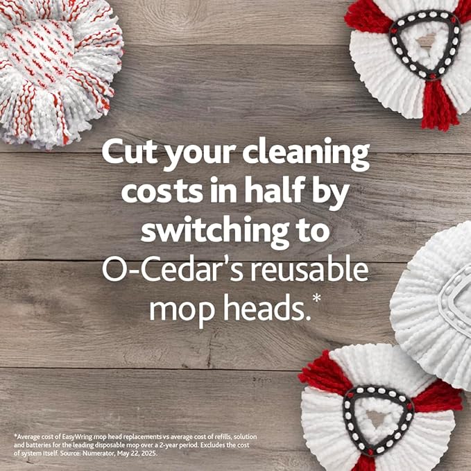 O-Cedar EasyWring Spin Mop Microfiber Refill (Pack of 4)