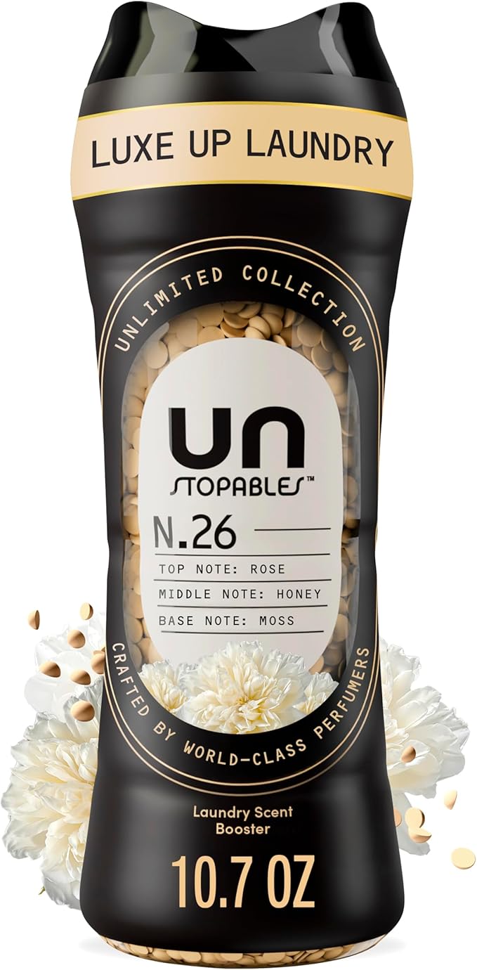 Downy Unstopables Unlimited Collection In-Wash Laundry Scent Booster Beads, No. 26, Fine Fragrance, Long-Lasting Fresh Scent Beads, 10.7 oz