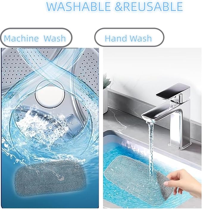 (4 Pack) Steam Mop Pads Compatible with GorFanty GF-6610B/GF-6610, Neugo NE033/NE033M & Mxnsewr, Washable Microfiber Steam Mop Replacement Pads for Multi-Surface Cleaning