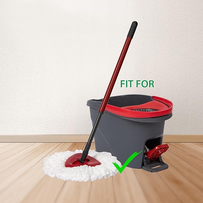 8-Pack Mop Replacement Heads for Ocedar Mop Replace Head EasyWrin Spin Mop Heads Replacements, Easy Cleaning Mop Head Replacement