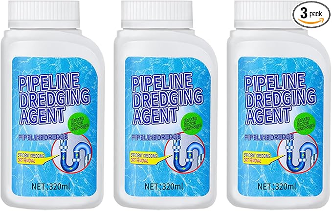 Liapu 3pcs Drain Clog Remover, Pipeline Dredging Agent, Powerful Quick Cleaning Drain Toilet Cleaner Tool, Unclog Toilet Clog And Kitchen Sink Pipe Unblocker Powder